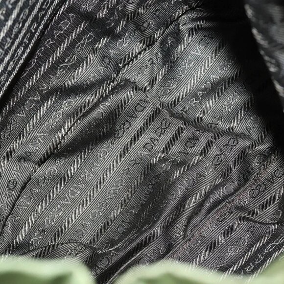 PRADA Backpack Nylon Green Silver Auth BA5271 - Picture 11 of 16